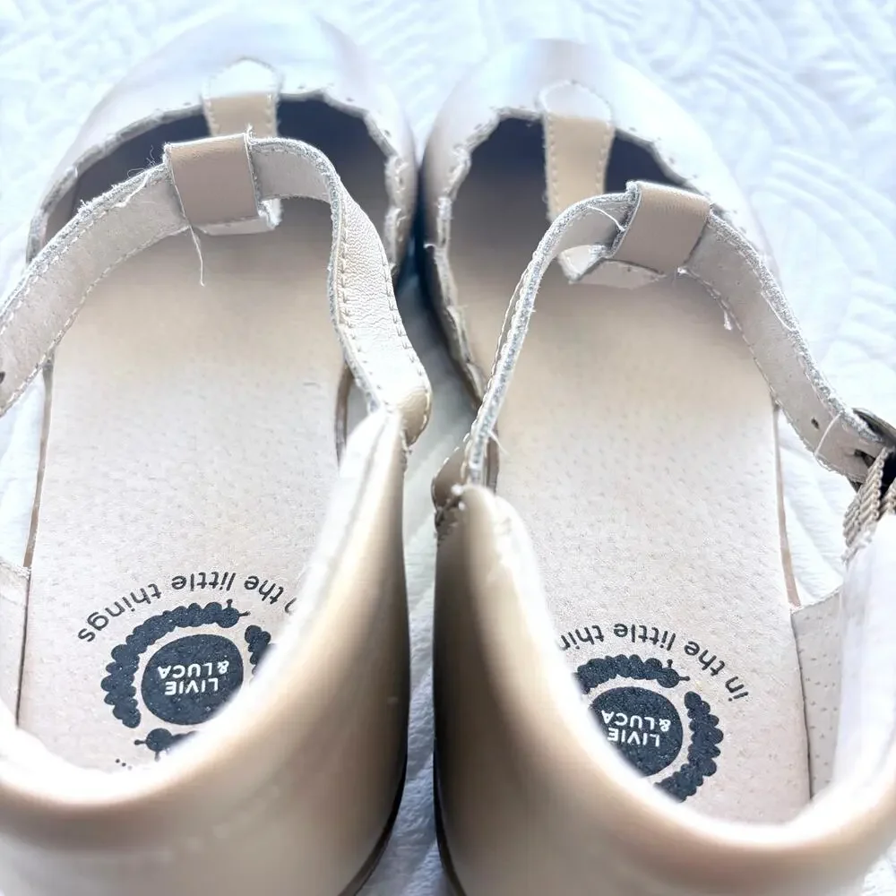 Livie & Luca Fresca Pearl Shimmer Mary Jane Flats Size 1